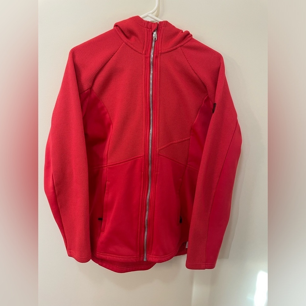 Spyder red zip-up hoodie SZ large EUC